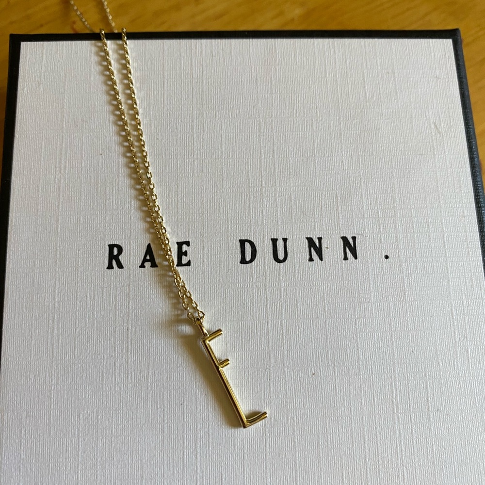 RAE DUNN INITIAL NECKLACE